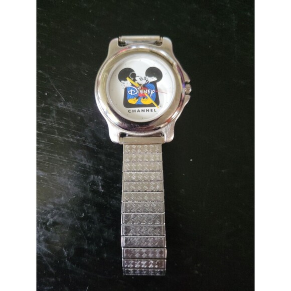 Disney Jewelry - Vintage‎ MICKEY MOUSE Disney Channel Stainless Steel  WATCH Working